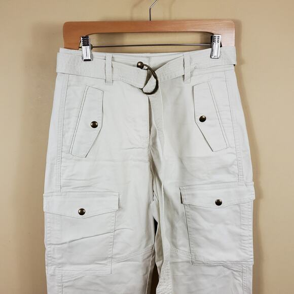J. Crew Belted military Pant in Natural Size 0 - Picture 3 of 12